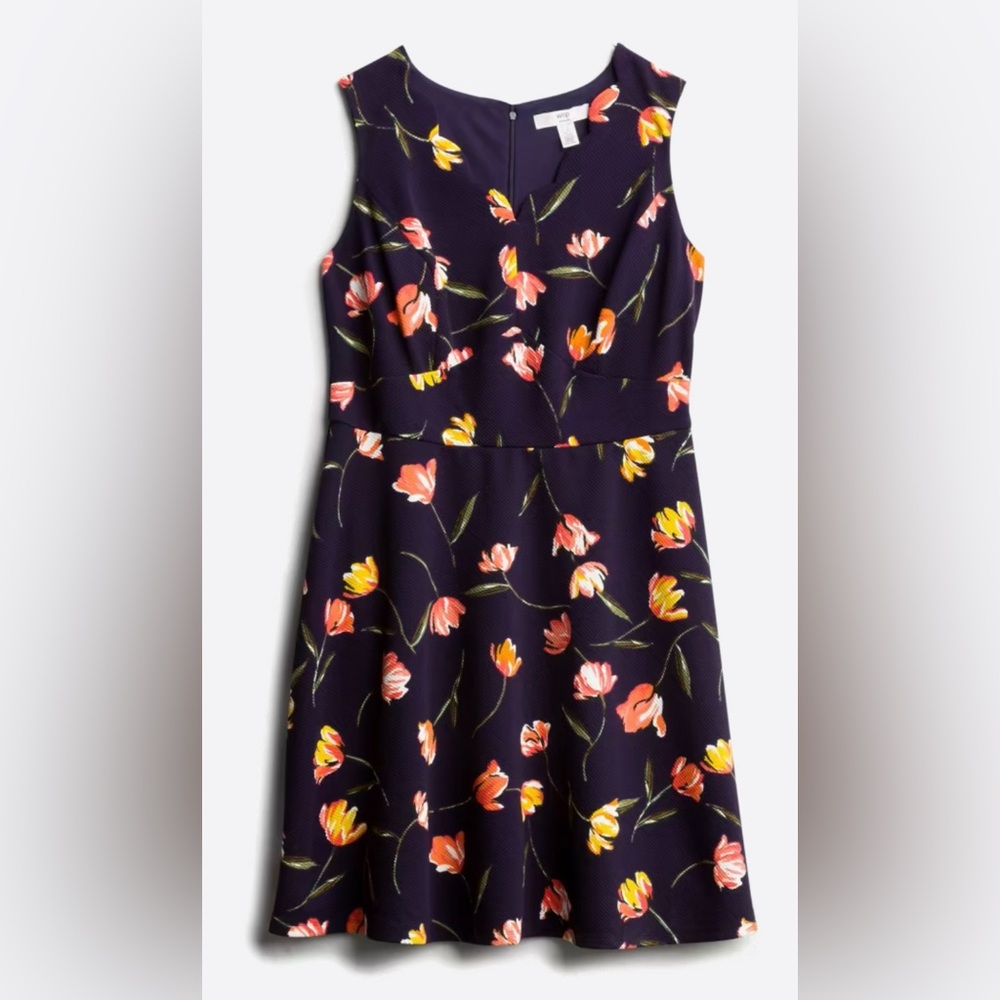 Navy dress by WISP woman. Size 20W.